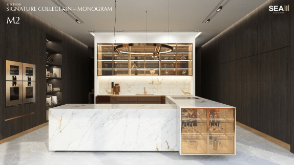 Monogram M2 kitchen set collection by SEAFORM